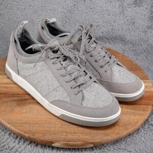 Mens JOHNNIE-O "Surfside" Light Grey Lace-Up Sneakers Beach Coast - 12